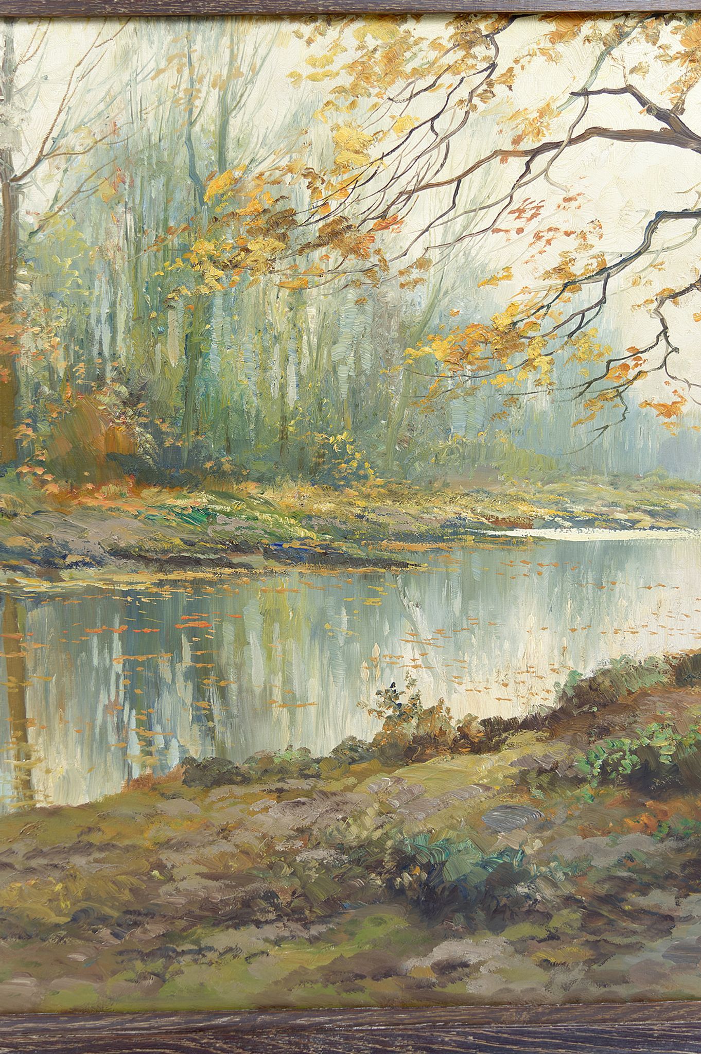 Autumn Landscape by Kees Terlouw, Impressionist painting, France, circa 1910