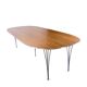 Conference table - Model Superellipse - oak surface with aluminum edge - Bruno Mathsson and Piet Hein