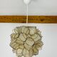 Mother-of-pearl flower suspension Rausch Capiz Germany, 70s