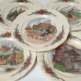 Assiettes à dessert Sarreguemines Obernai