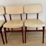 Wooden and skai chairs