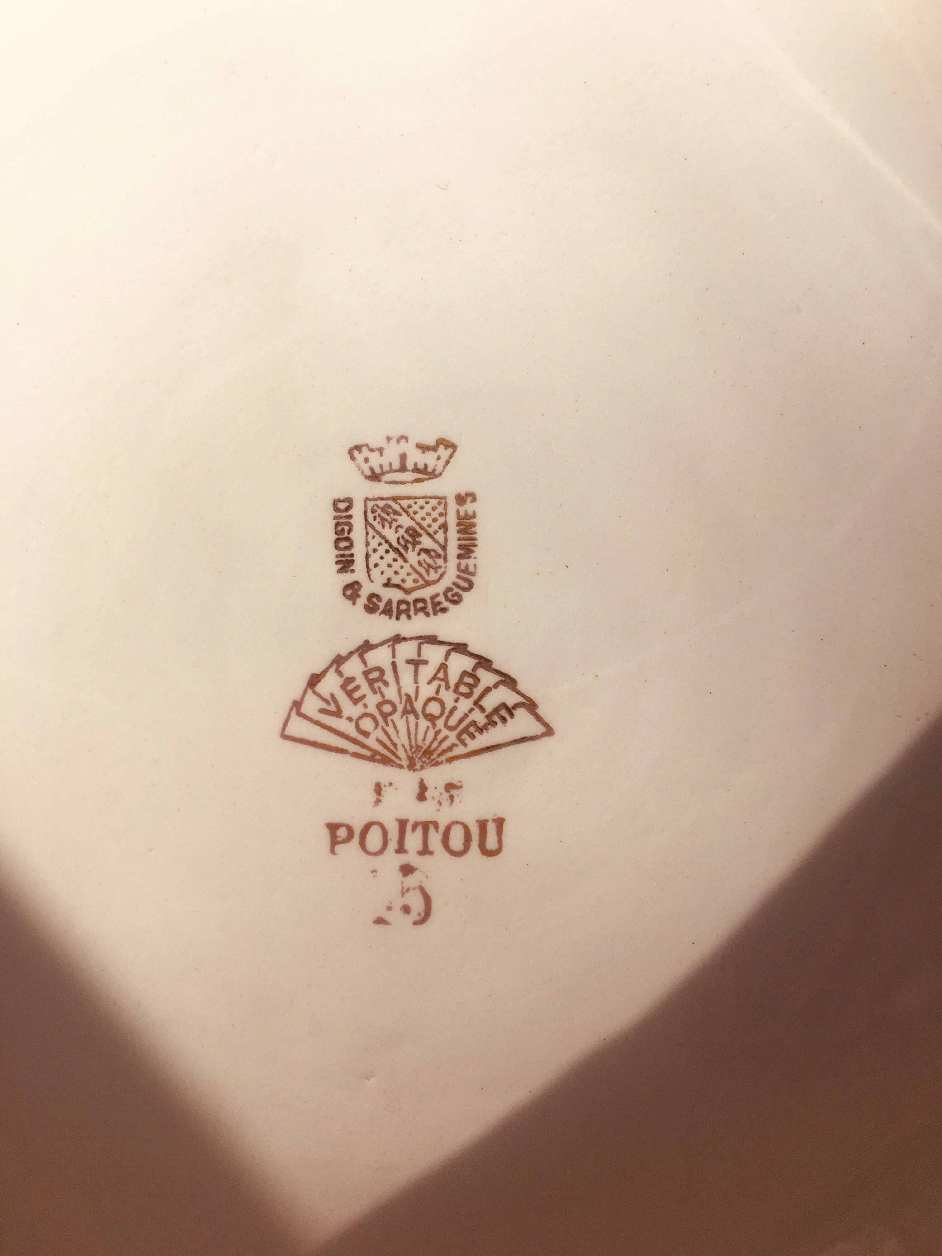 Digoin Sarreguemines soup dish