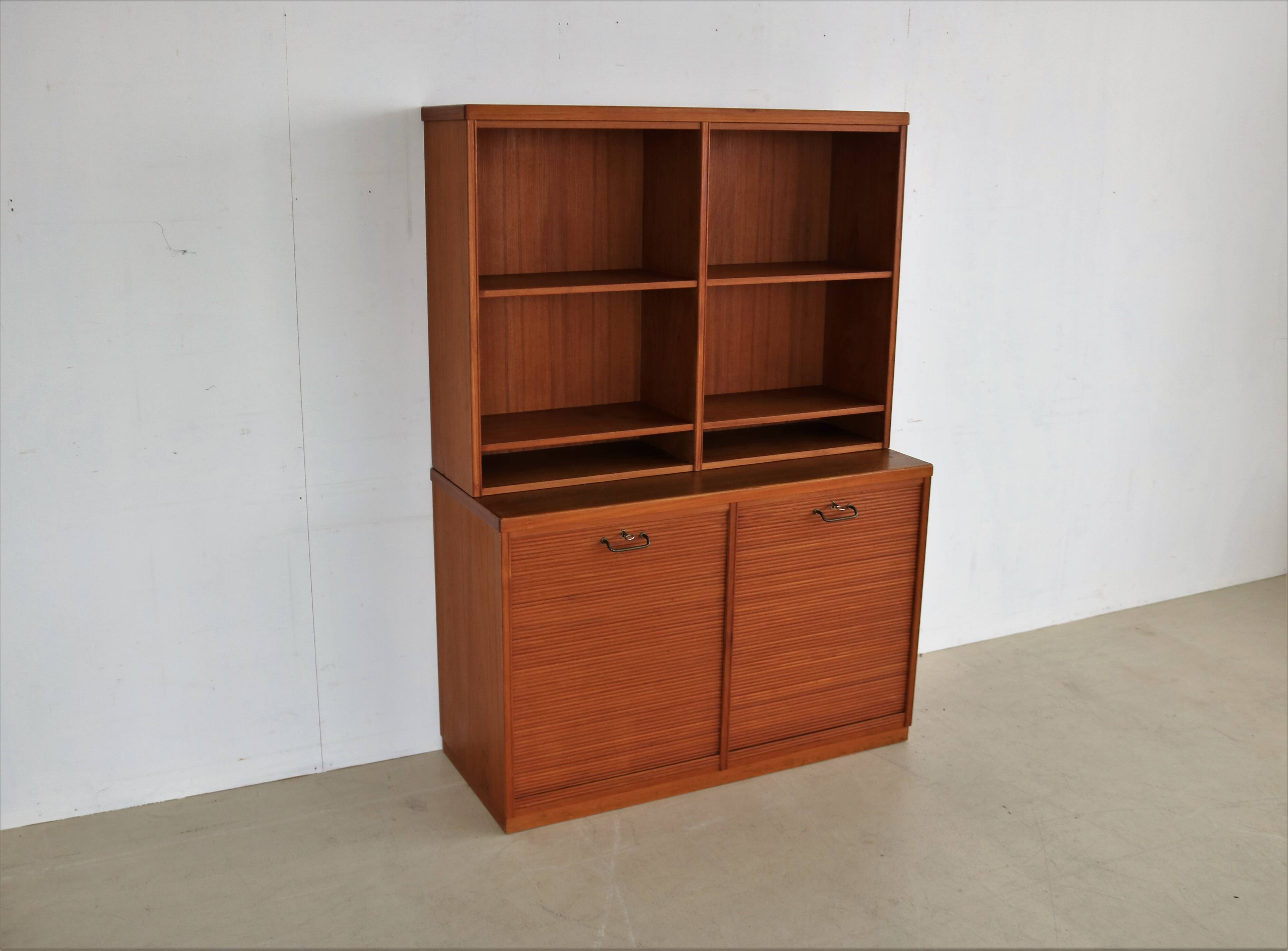 Cabinet de classement en teck vintage de Flexi Mobler