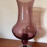 Large bubble glass tealight holder from Montauroux, 1960s