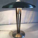 Aluminium "mushroom" desk lamp mid. 20th