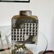 Large vintage square ceramic vase germany 1950