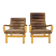 1970s Pair of Yngve Ekström "Contino" Leather Armachair,Sweden