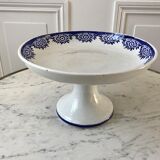 Compotier Terre de Fer Sarreguemines model "Capri" Casino early twentieth century