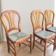 4 chaises en bois