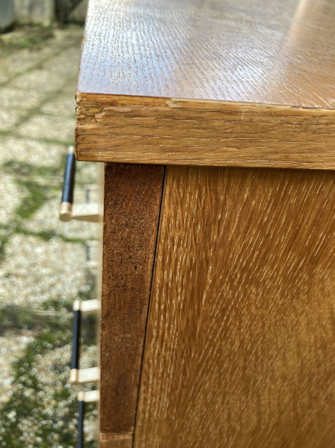 Commode pieds compas vintage