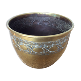 Cache pot en cuivre