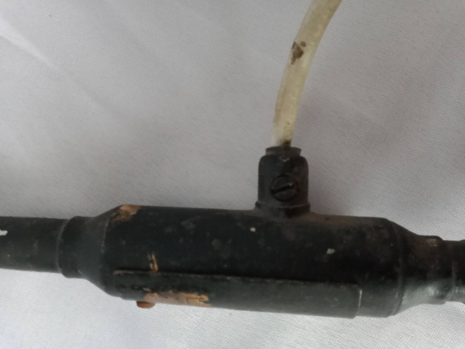 Industrial black metal lamp