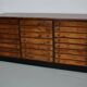 Vintage German pine and oak apothecary cabinet, 1950s