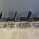 Vintage dining chairs by Willy Rizzo for Cidue set of 4, 1970s