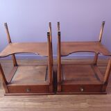 Solid wood bedside tables