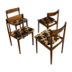 4 chaises en palissandre danoises par Hans Rosengren