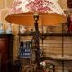 Large Art Nouveau Lamp with Female Figure in Patinated Cast Iron Early 20th Century