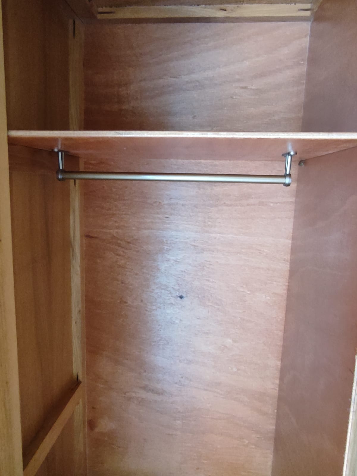 Vintage wood and rattan cabinet