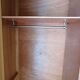 Vintage wood and rattan cabinet