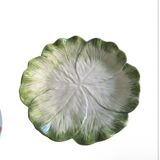 handmade lettuce-shaped plate