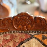 Pair of Roche Bobois armchairs — limited edition in oriental kilim