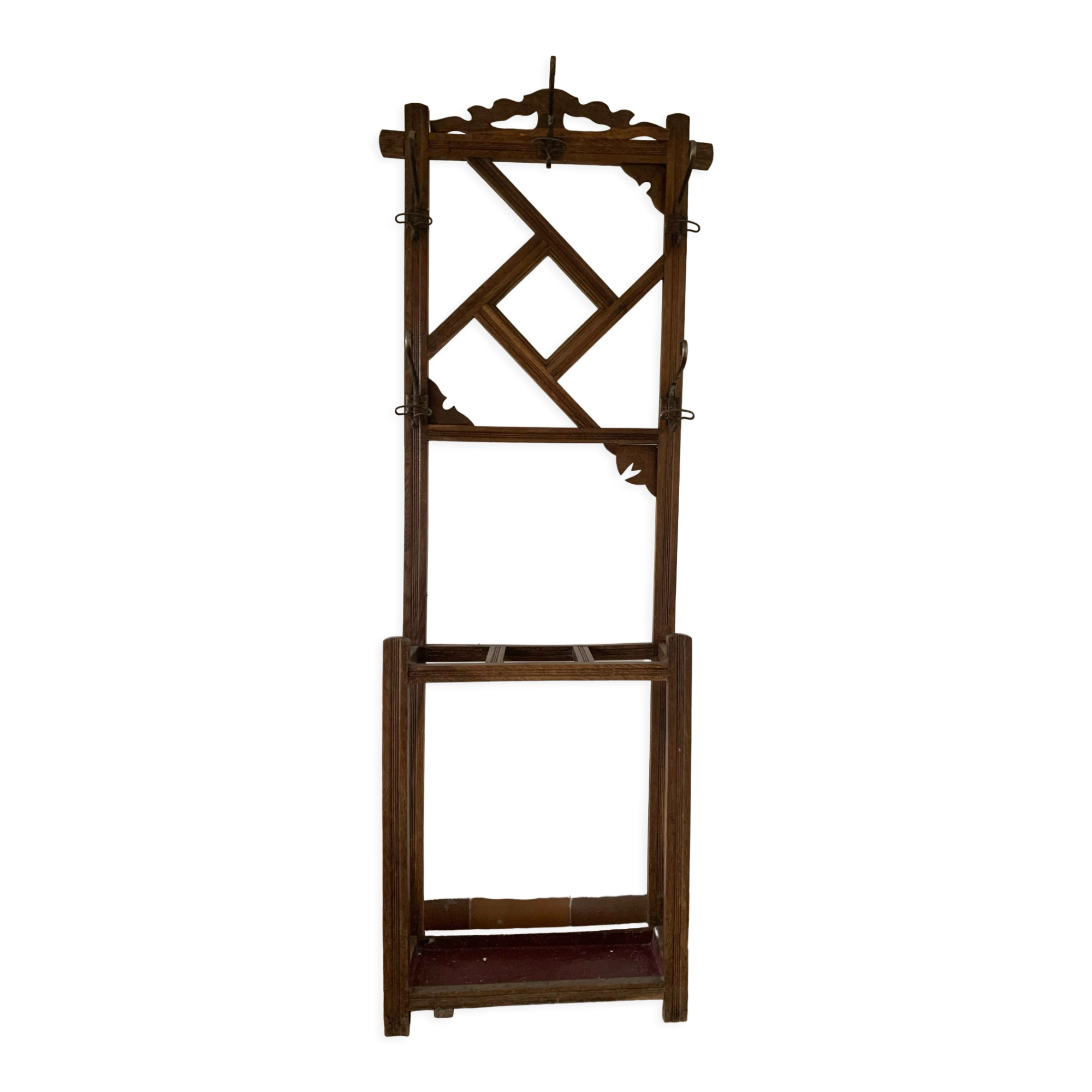 Vintage cloakroom coat rack