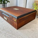 Wooden and brass box