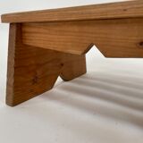 Vintage brutalist footstool minimalist design