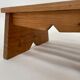 Vintage brutalist footstool minimalist design