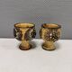 Two beautiful ceramic candle holders by Jette Hellerøe Denmark 1970-80s.