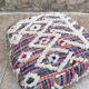 Handmade Berber Kilim pouf, floor cushion