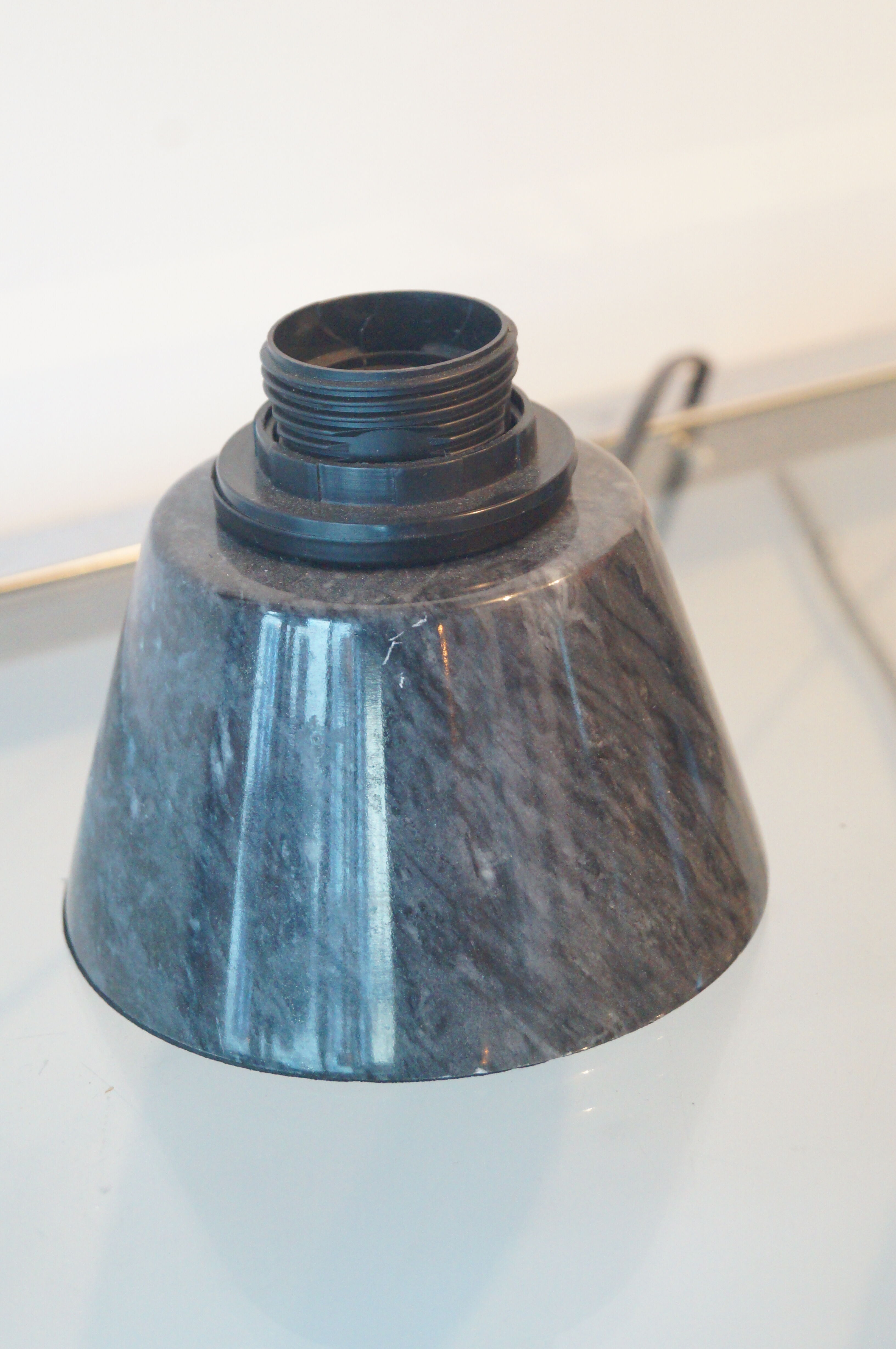 Pair of marble lamp foot design