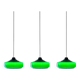 Lustre de billard vintage italien vert, années 1970