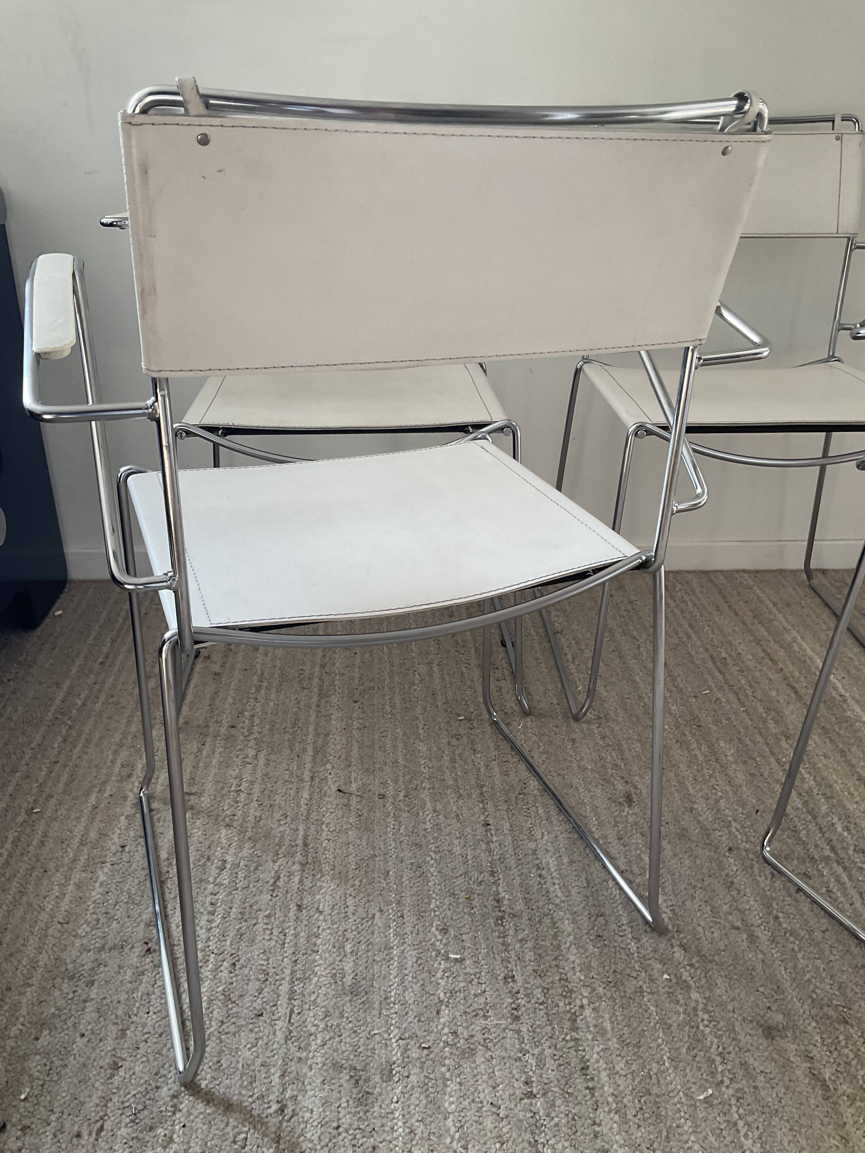 4 fauteuils Giandomenico Belotti années 70
