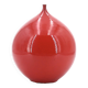 Belgian red ceramic vase, 1960s