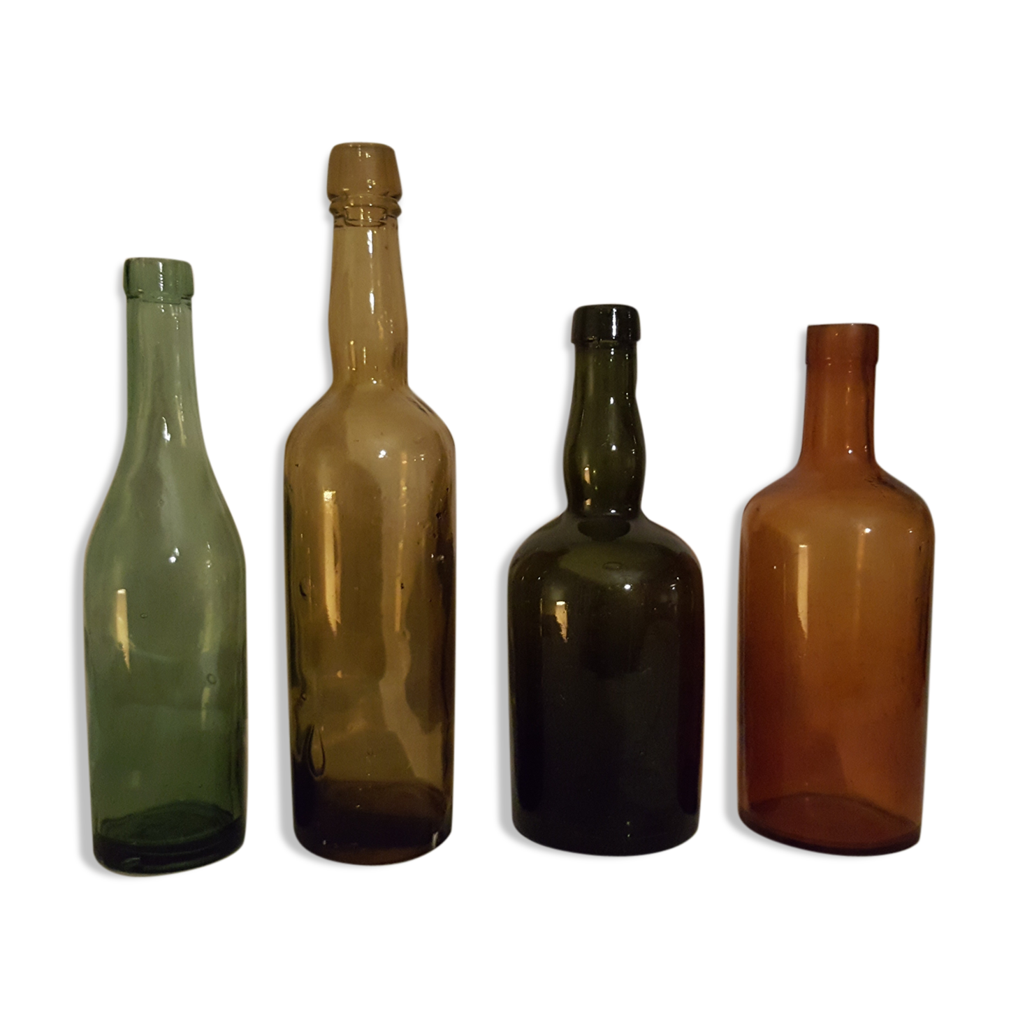 Old glass bottles