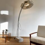 Lampadaire arc fleur ajustable, Italie, 1960