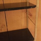 Black metal string shelf, 50s-60s