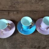Set of 3 cups and saucers Silea