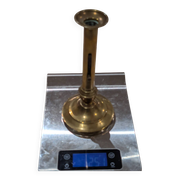 Antique Candle Holder Brass Push Candle 19th Century Vintage Chandelier
