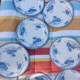 13 assiettes sarreguemines modele royat