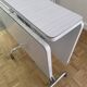 Table de cuisine pliable en formica gris et blanc