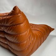 Togo Leather 3-Seaters Sofa attributed to Michel Ducaroy for Ligne Roset, 1992