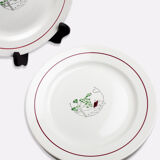 Lot de 6 assiettes Salins, modèle "Printemps"