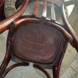 Paire de chaises bistrot estampillées