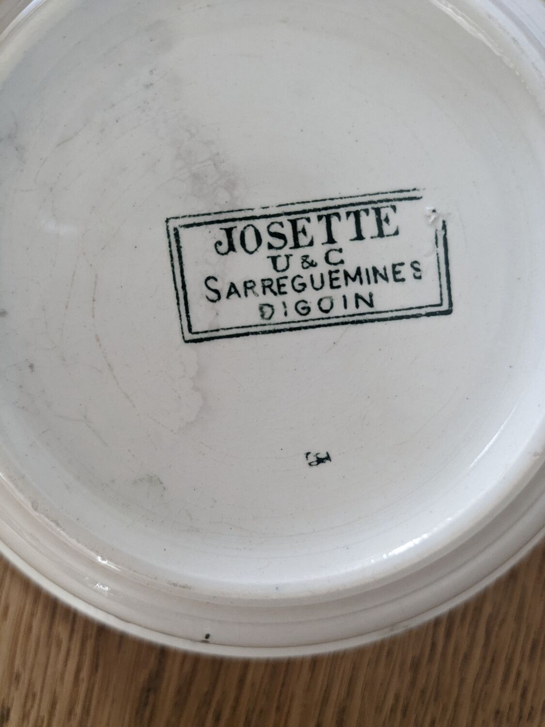 Toilet set Sarreguemines Digoin