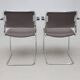 NKR Tranas — Steel Tube Chairs (Pair) — Swedish Modernist Seating — Second