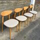 (Lot) 4 chaises Baumann Fontania (restaurées) 1960