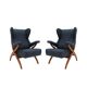 Mid Century Modern Fiorenza Italian Armchairs Designed By Franco Albini, 1950