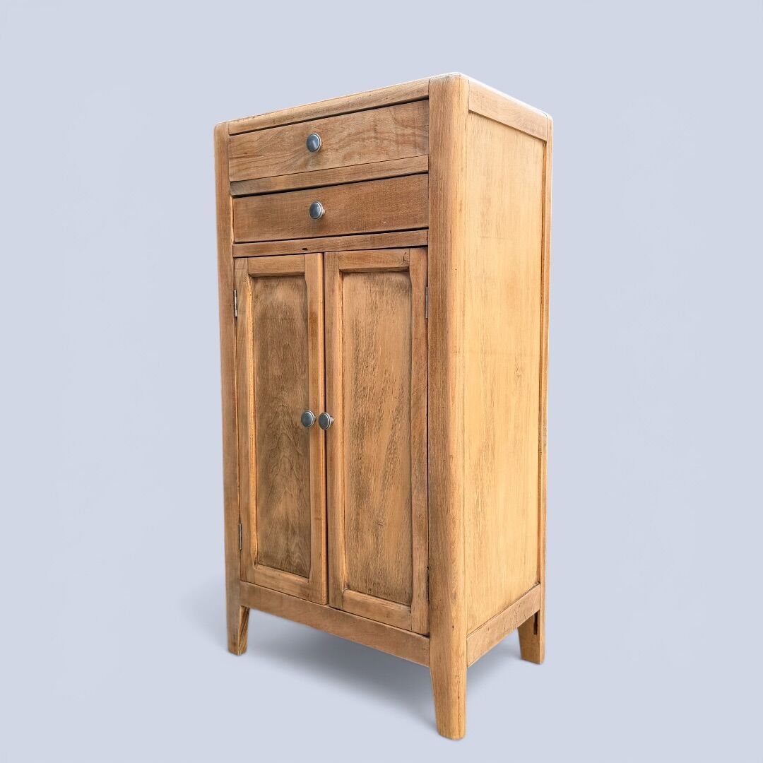 Rustic wooden buffet from Paris, 1940.